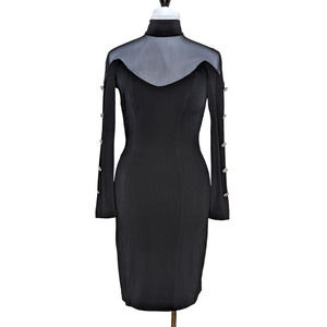 Lillie Rubin Black Midi Dress